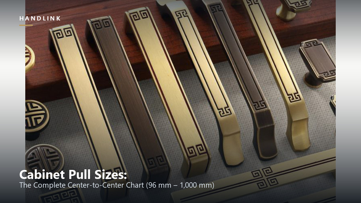 Cabinet Pull Sizes: The Complete Center-to-Center Chart (96 mm – 1,000 mm)