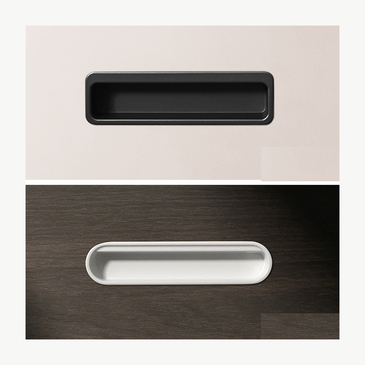 Recessed Square Pull - Zinc Alloy Pulls