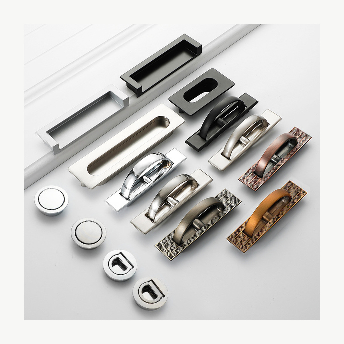 Tatami Recessed Pull - Zinc Alloy Pulls