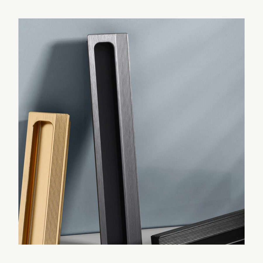Concealed Slotted Aluminum Pull - Aluminum Alloy Pulls