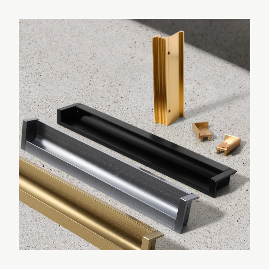 Concealed Slotted Aluminum Pull - Aluminum Alloy Pulls