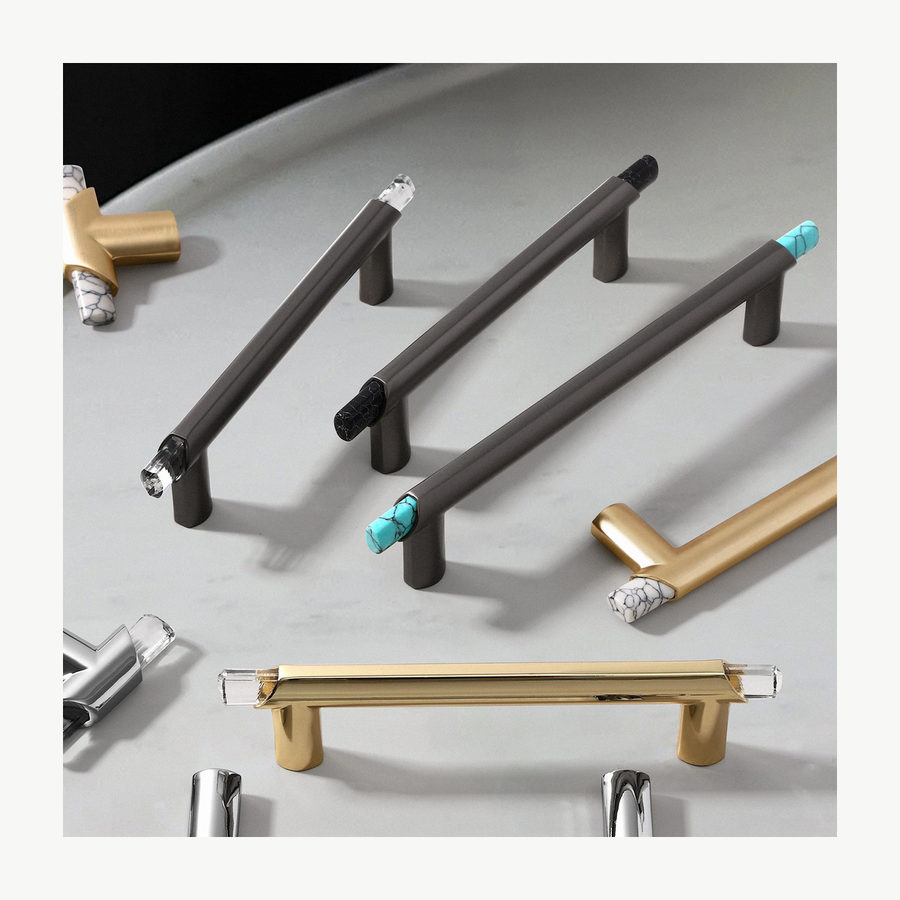 Crystal Bar Pull - Crystal & Ceramic Pulls