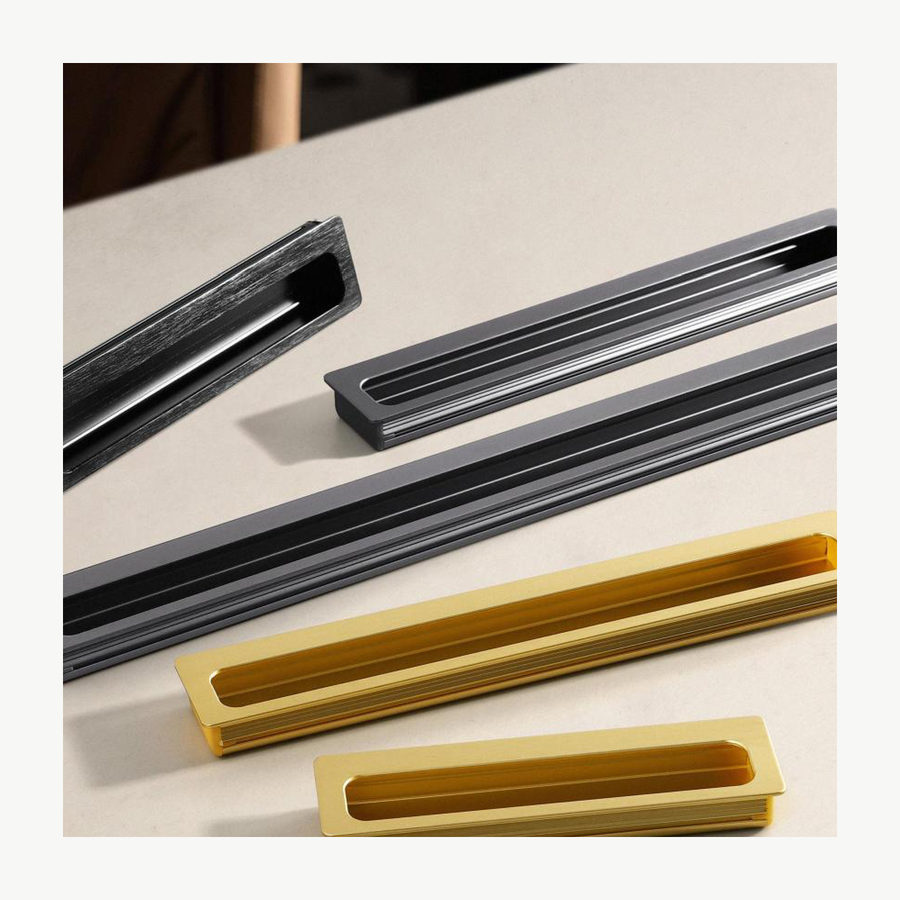 Concealed Slotted Aluminum Pull - Aluminum Alloy Pulls
