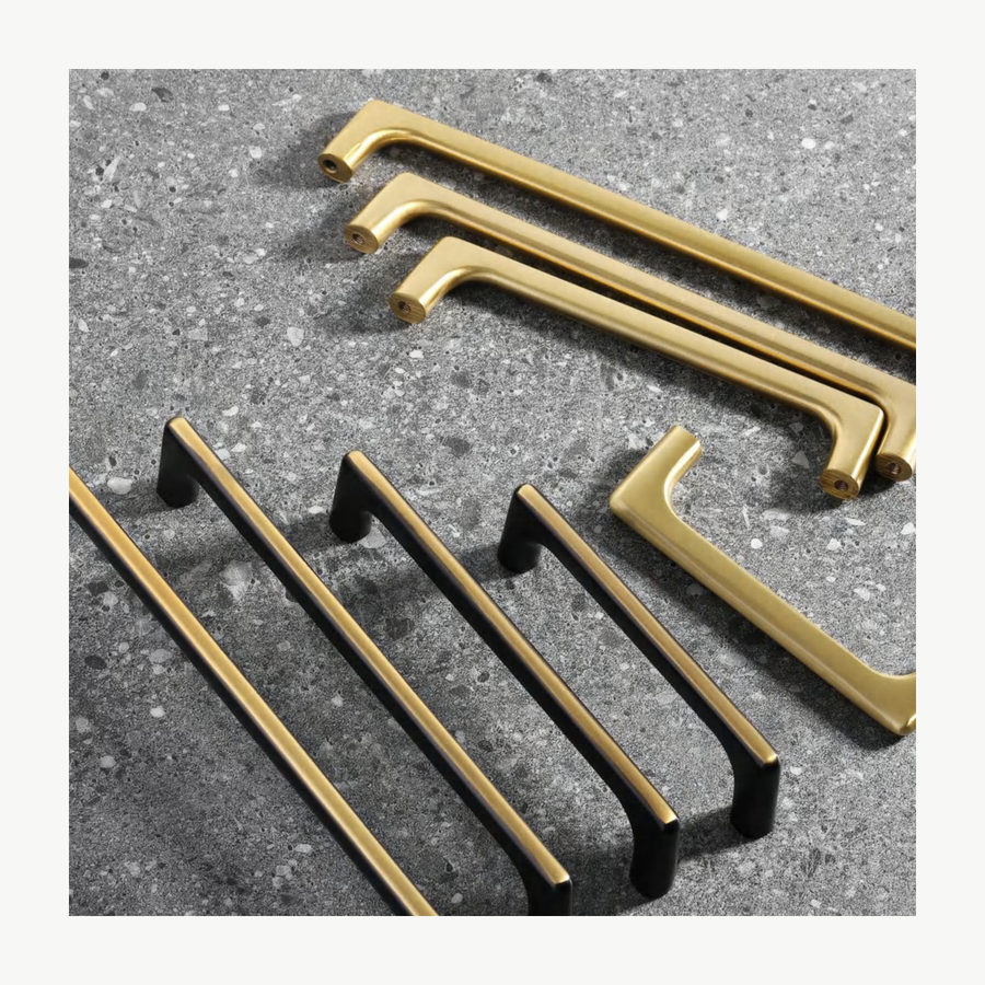 Solid Brass Inlay Pull - Solid Brass & Copper Pulls