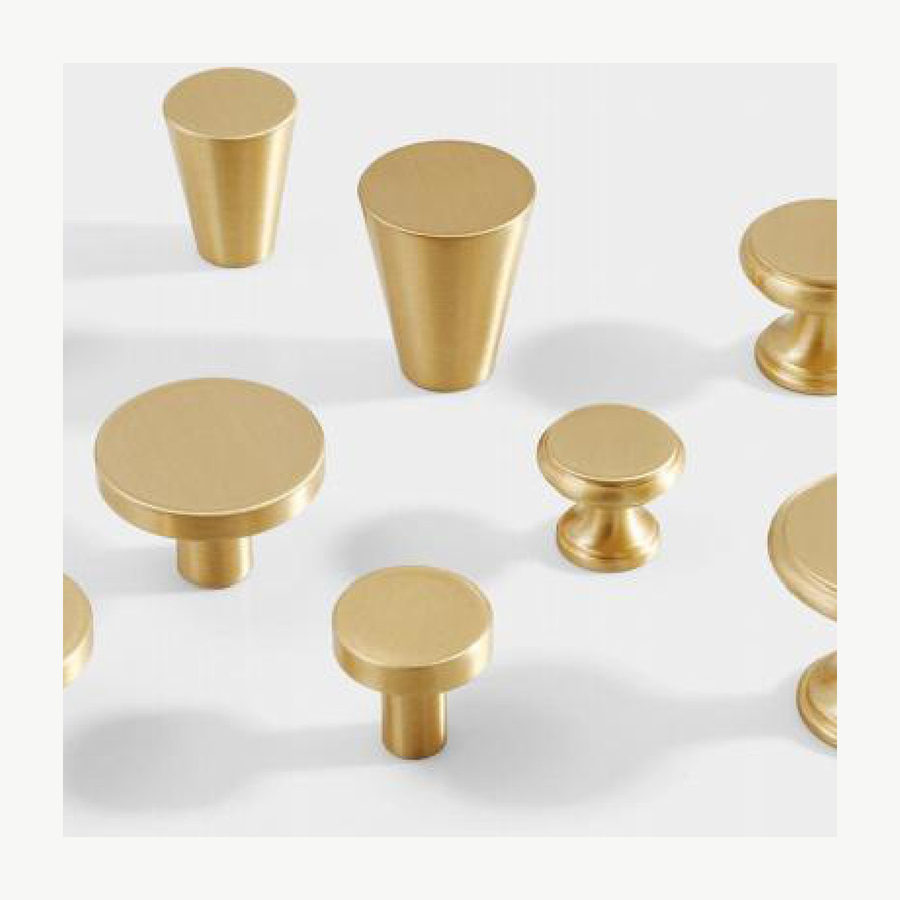 Solid Brass Knob - Solid Brass & Copper Pulls