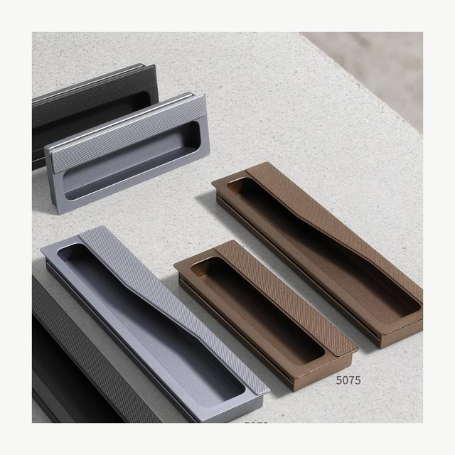 Concealed Slotted Aluminum Pull - Aluminum Alloy Pulls