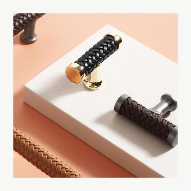 Leather-Wrapped Pull - Zinc Alloy Pulls