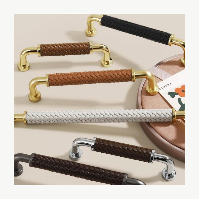 Leather-Wrapped Pull - Zinc Alloy Pulls