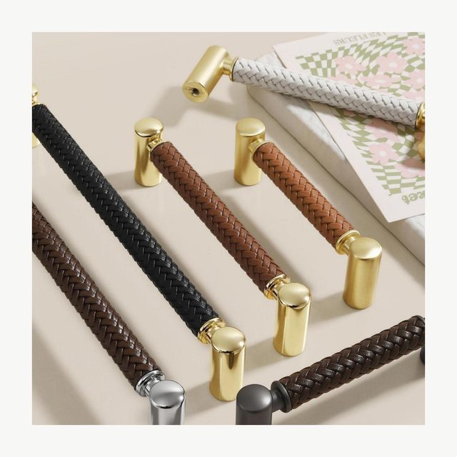 Leather-Wrapped Pull - Zinc Alloy Pulls